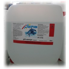 Химия для бассейнов рН минус DELPHIN, жидкий 40 кг